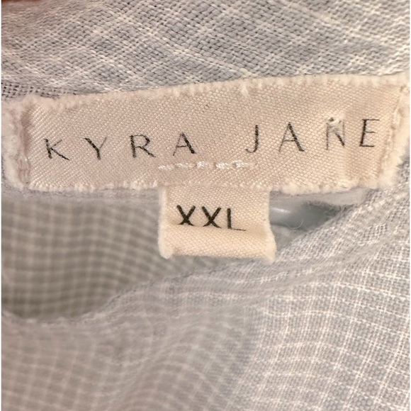 Kyra Jane Women's Short Sleeve 100% Linen Tiered Dress Size XXL / 2XL - Picture 6 of 6